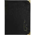 Carta dei vini Basic - A4 - 31,5 x 24 cm - PVC - nero - 4+2 buste fisse incluse - Securit