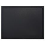 Lavagna Woody - cornice nera - 40 x 60 cm - Securit
