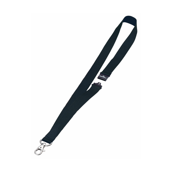 MD_71690 Cordoncini portabadge - larghezza 2 cm - nero - Durable - conf. 10 pezzi - immagine 1