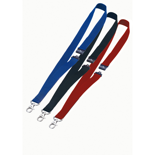 MD_71692 Cordoncini portabadge - larghezza 2 cm - blu - Durable - conf. 10 pezzi - immagine 1
