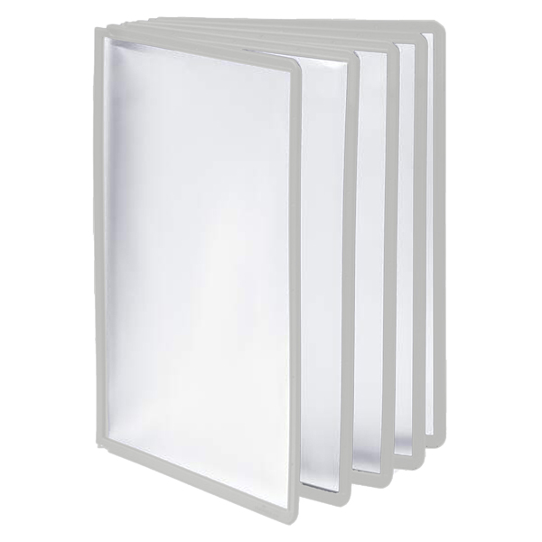 MD_71696 Pannelli di ricambio Sherpa per leggii Vario - grigio - Durable - conf. 5 pezzi - immagine 1
