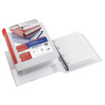 Raccoglitore personalizzabile Stelvio TI - 22 x 30 cm - 4 anelli a Q 80 mm - dorso 10 cm - bianco - Sei Rota