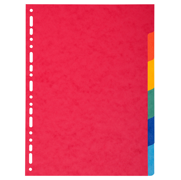 MD_71840 Separatore Forever - 6 tacche - cartoncino riciclato 220 gr - A4 - multicolore - Exacompta - immagine 1