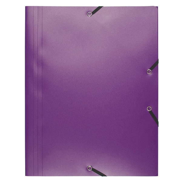 MD_71878 Cartella 3 lembi con elastico angolare - A4 - PP - viola - Exacompta - immagine 1