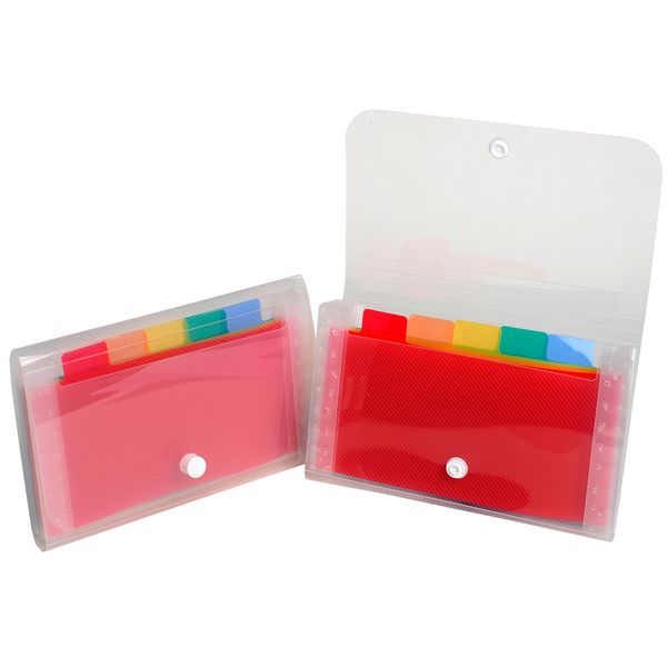 MD_71898 Classificatore Crystal - 6 tasche - PP - 11x18 cm - Exacompta - immagine 1