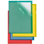 Cartellina a L Poli 150 Color - A4 - PP - buccia pesante - rosso - Sei Rota - conf. 25 pezzi