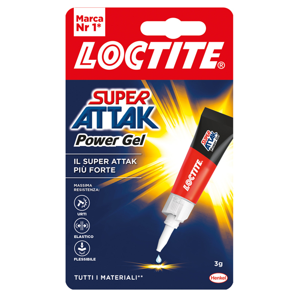 MD_71941 Colla Super Attak Power Gel - 3 gr - trasparente - Loctite - immagine 1