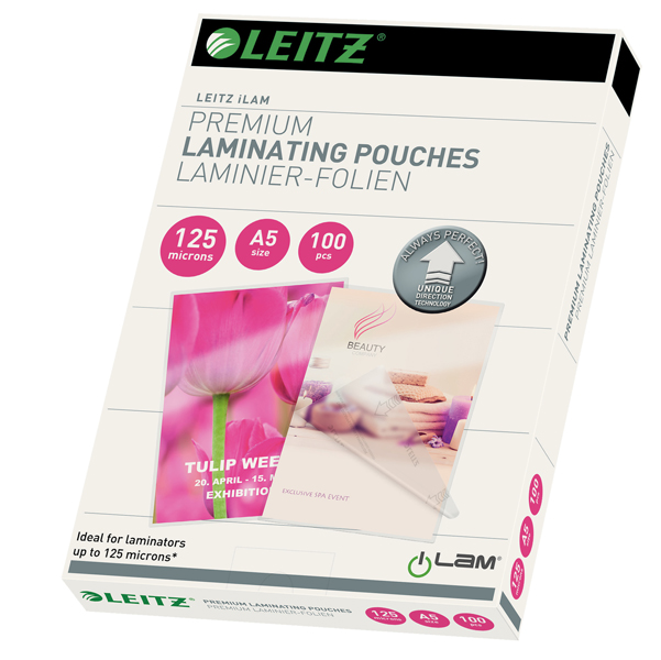 MD_72011 Pouches ILam - A5 -154x216 mm - 2x125 micron - Leitz - conf. 100 pezzi - immagine 1