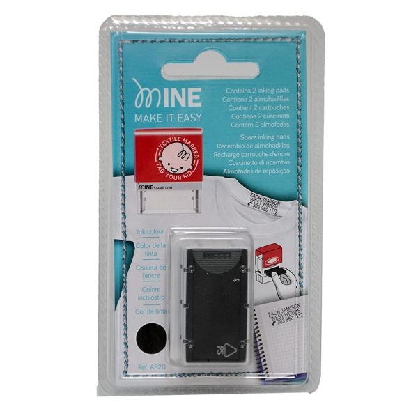 MD_72046 Tampone di ricambio per timbro Mine - nero - Colop - conf. 2 pezzi - immagine 1