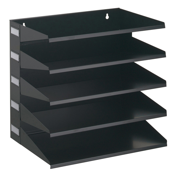 MD_72089 Portadocumenti Sorter Rack - 33 x 36 x 25 cm - 5 scomparti - nero - Durable - immagine 1