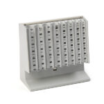 Distributore manuale di monete Eurocoin - 25 x 10,4 x 17 cm - grigio chiaro - Holenburg