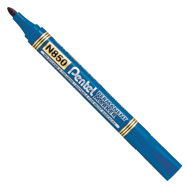 MD_73434 Marcatore permanente N850 - punta tonda - blu - linea Amiko - Pentel - immagine 1