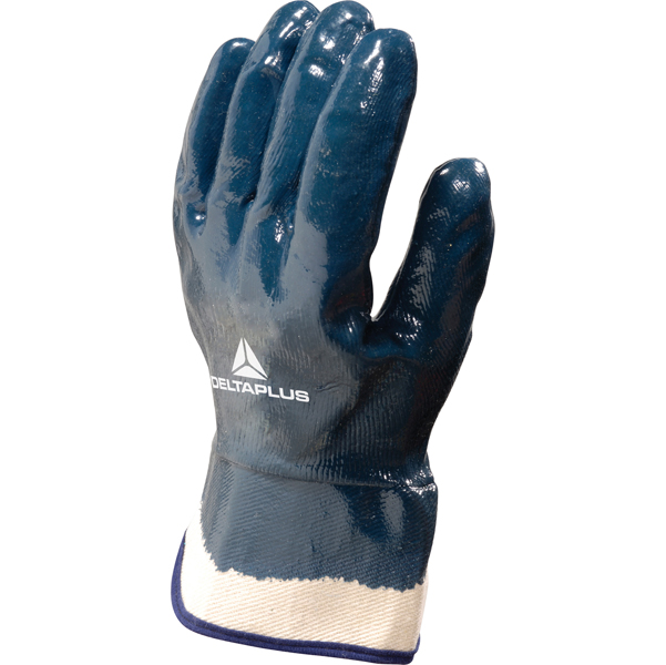 MD_73636 Guanti da lavoro pesante NI175 - nitrile - taglia 09 - blu - Deltaplus - immagine 1