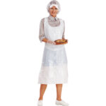 Grembiule monouso - 120 x 70 cm - taglia unica - PE - bianco - Deltaplus - conf. 100 pezzi