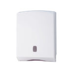 Dispenser asciugamani piegati C/Z/M/V Basica - 27,8 x 12,8 x 38 cm - bianco/grigio - Medial