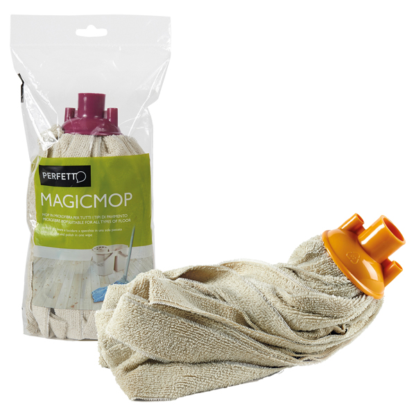 MD_74094 Mop in microfibra Magicmop - a filo continuo - 160 gr - Perfetto - immagine 1