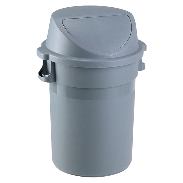 MD_74165 Bidone Maxipush - diametro 55,5 cm - altezza 78 cm - PPL - 80 L - grigio - Medial - immagine 1