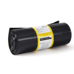 Sacchi per rifiuti Hercules - 90x120 cm - 150 L - 50 micron - nero - PerfettoFactory - rotolo da 10 sacchetti
