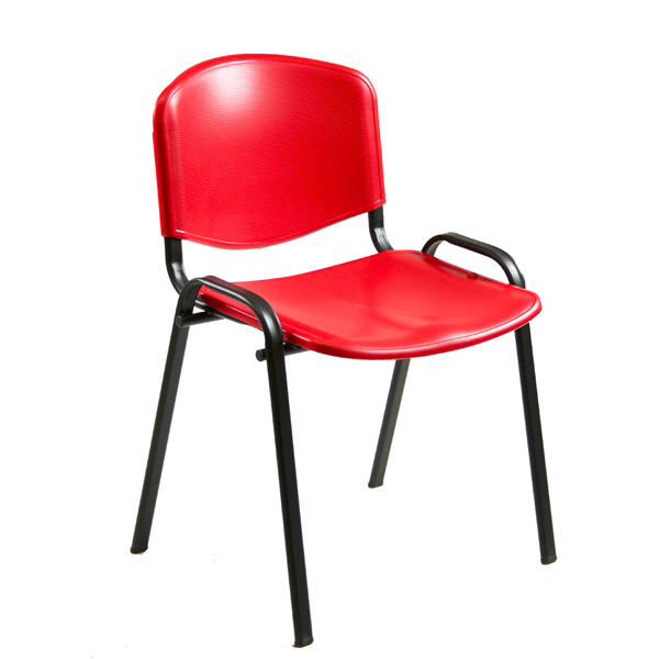 MD_74216 Seduta attesa Dado D5PS - senza braccioli - PPL - rosso - Unisit - immagine 1