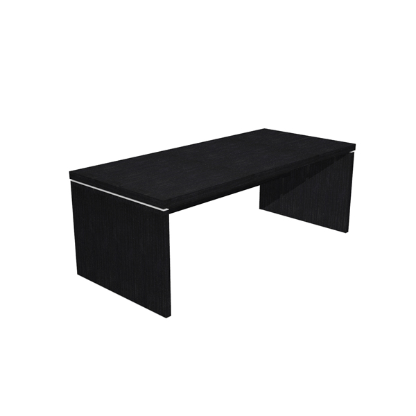 MD_74301 Scrivania direzionale Prestige - 210 x 90 x 74 cm - nero venato - immagine 1