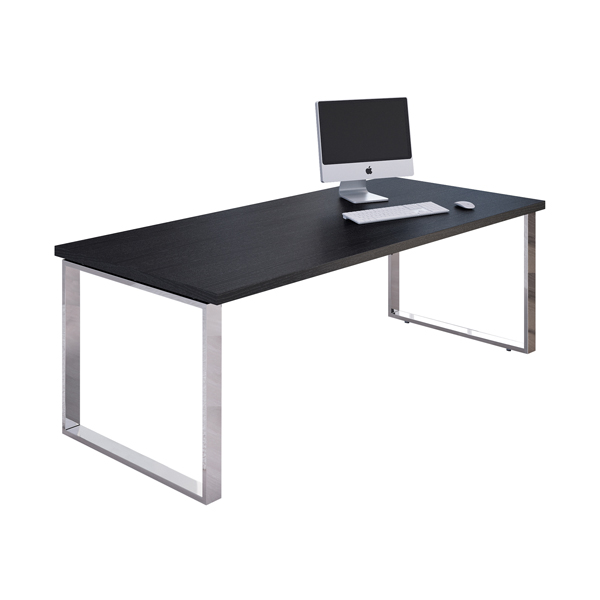 MD_74303 Scrivania direzionale Prestige Metal - 180 x 90 x 74 cm - nero venato - immagine 1