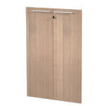 Coppia ante Prestige - per mobile medio - 80 x 115,4 cm - spessore 18 mm - melaminico - ciliegio arabis