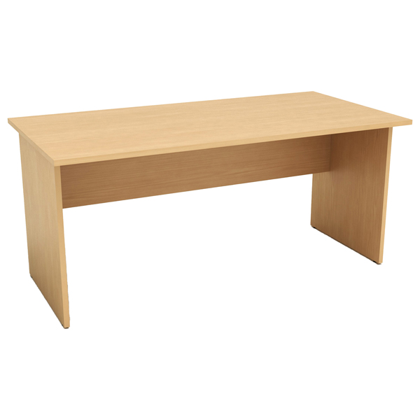 MD_74337 Scrivania Easy - lineare - 160 x 80 x 72 cm - faggio - immagine 1