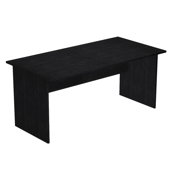 MD_74338 Scrivania Easy - lineare - 160 x 80 x 72 cm - nero venato - immagine 1