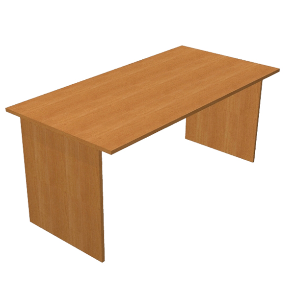 MD_74341 Scrivania Easy - lineare - 140 x 80 x 72 cm - noce chiaro - immagine 1