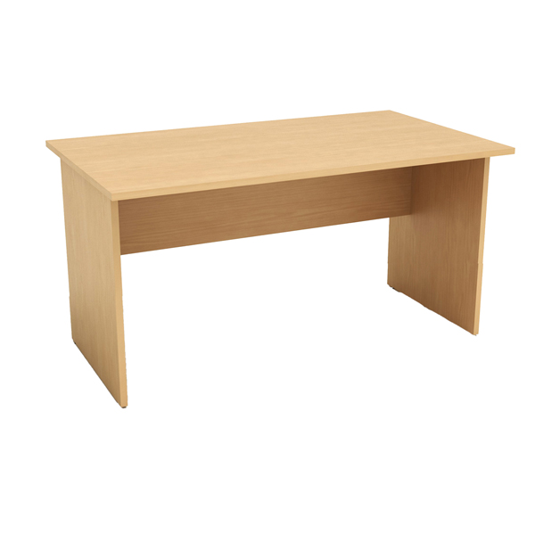 MD_74342 Scrivania Easy - lineare - 140 x 80 x 72 cm - faggio - immagine 1