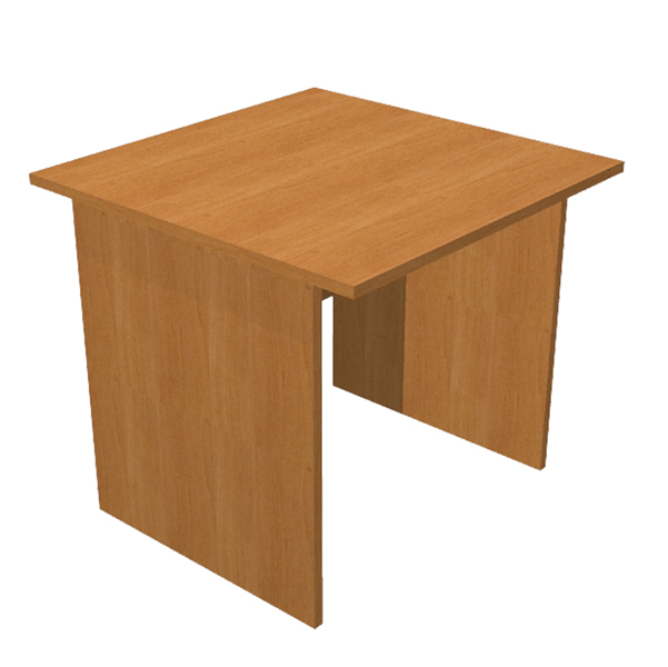 MD_74346 Scrivania Easy - lineare - 80 x 80 x 72 cm - noce chiaro - immagine 1