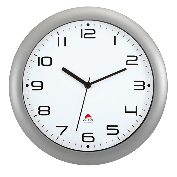 MD_74381 Orologio da parete Hornew - diametro 30 cm - grigio metal - Alba - immagine 1
