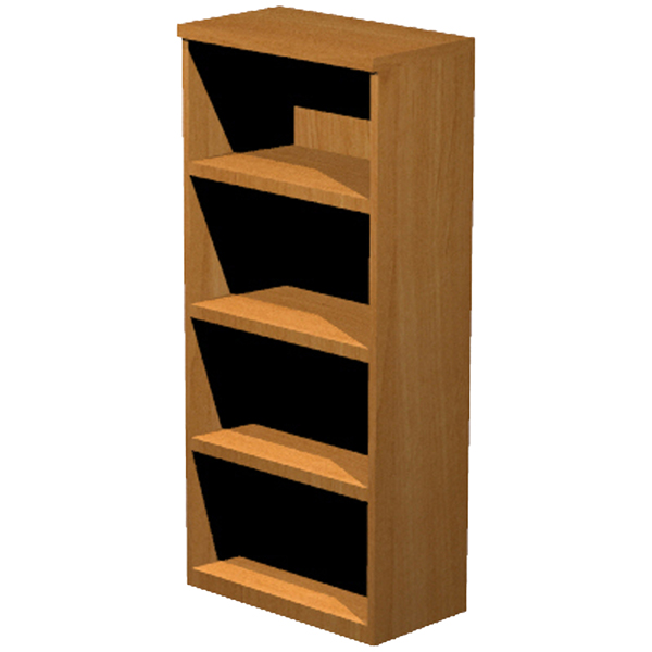MD_74399 Mobile Easy - alto a giorno - 80 x 35 x 180 cm - noce chiaro - immagine 1