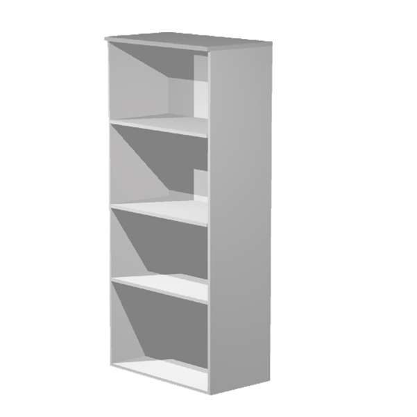 MD_74402 Mobile Easy - alto a giorno - 80 x 35 x 180 cm - grigio - immagine 1
