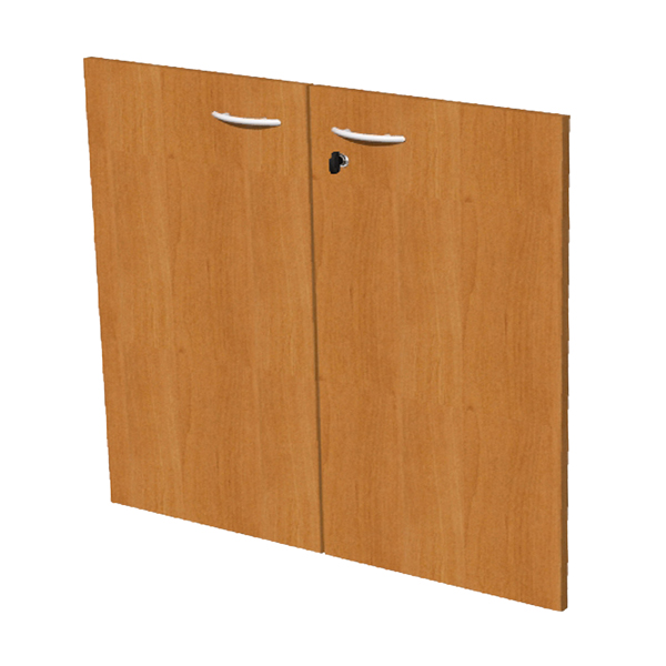 MD_74404 Coppia ante Easy - per mobile basso - 80 x 67 cm - spessore 18 mm - melaminico - noce chiaro - immagine 1