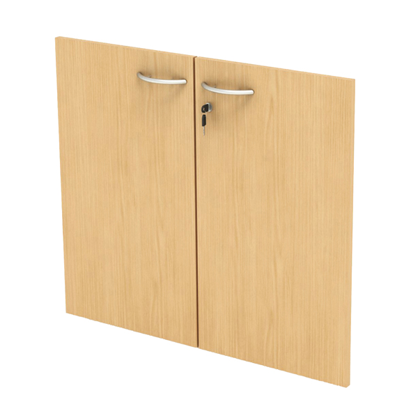 MD_74405 Coppia ante Easy - per mobile basso - 80 x 67 cm - spessore 18 mm - melaminico - faggio - immagine 1