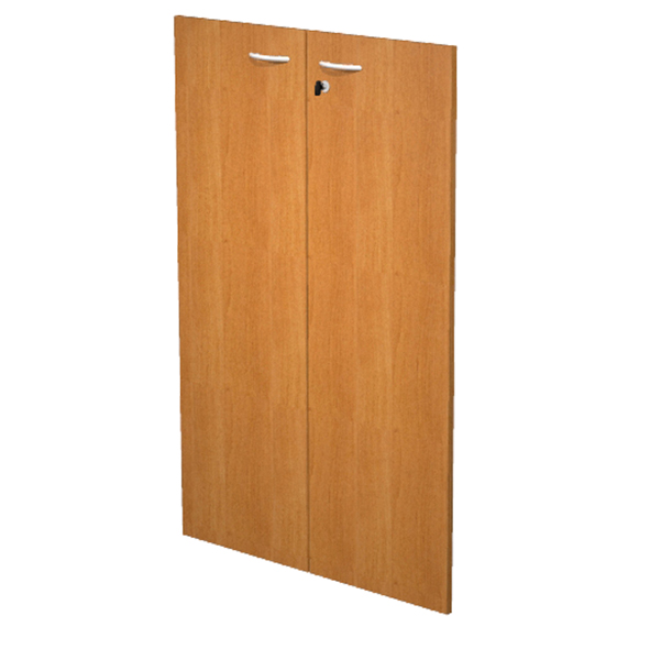 MD_74410 Coppia ante Easy - per mobile medio - 80 x 115 cm - spessore 18 mm - melaminico - noce chiaro - immagine 1