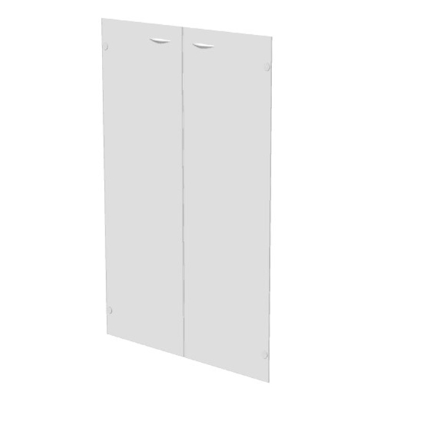 MD_74414 Coppia ante Easy - per mobile medio - 80 x 115 cm - spessore 5 mm - vetro satinato - immagine 1