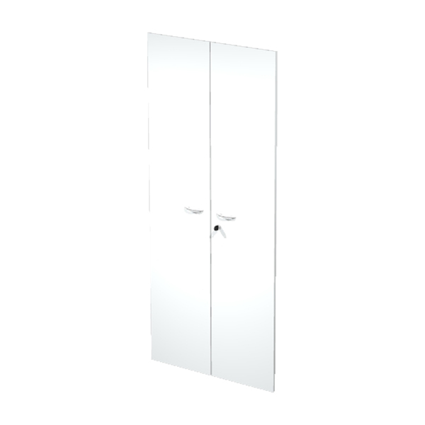 MD_74415 Coppia ante Easy - per mobile alto - 80 x 175 cm - spessore 18 mm - melaminico - bianco - immagine 1