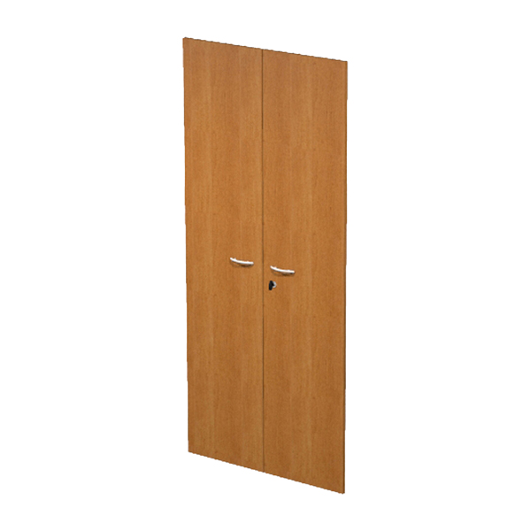 MD_74416 Coppia ante Easy - per mobile alto - 80 x 175 cm - spessore 18 mm - melaminico - noce chiaro - immagine 1