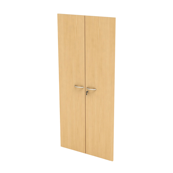 MD_74417 Coppia ante Easy - per mobile alto - 80 x 175 cm - spessore 18 mm - melaminico - faggio - immagine 1