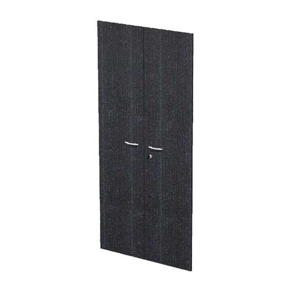MD_74418 Coppia ante Easy - per mobile alto - 80 x 175 cm - spessore 18 mm - melaminico - nero venato - immagine 1
