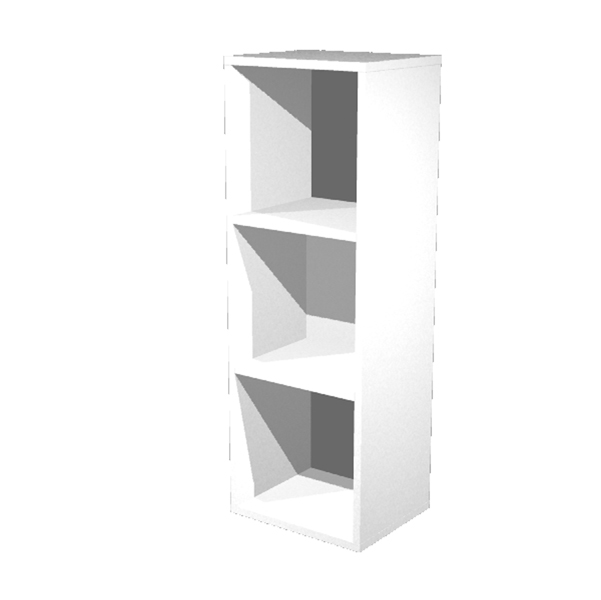 MD_74421 Libreria casellario Rainbow - 3 caselle - 35,9 x 29,2 x 103,9 cm - bianco - immagine 1