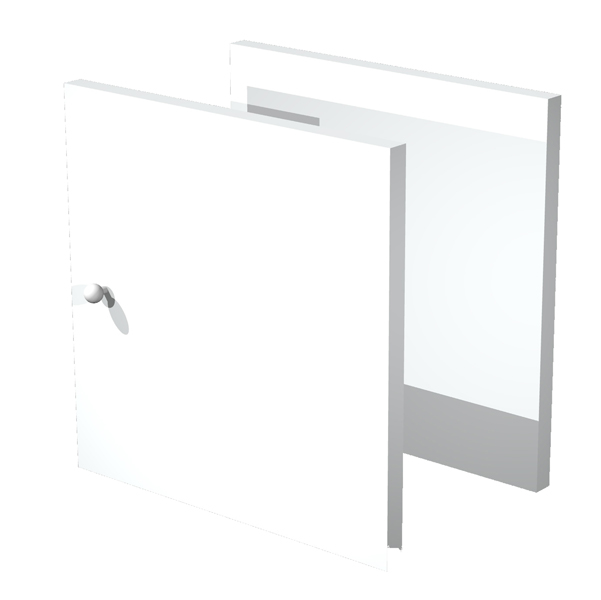 MD_74445 Coppia ante Rainbow - 32,2x32,1 cm - per libreria - bianco - immagine 1