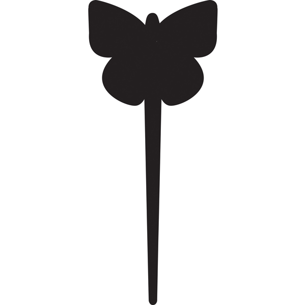 MD_74549 Silhouette Tags - forma farfalla - nero - Securit - set 5 pezzi - immagine 1
