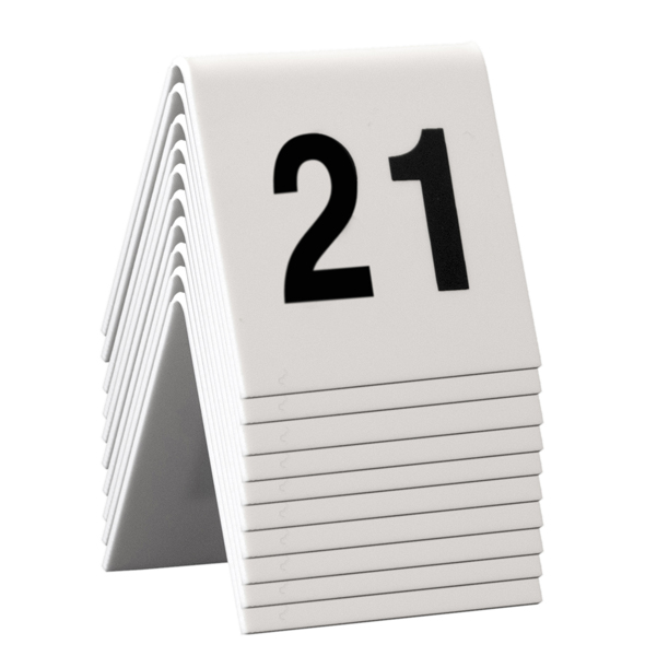 MD_74554 Numeri per tavoli - set da 21 a 30 - Securit - immagine 1