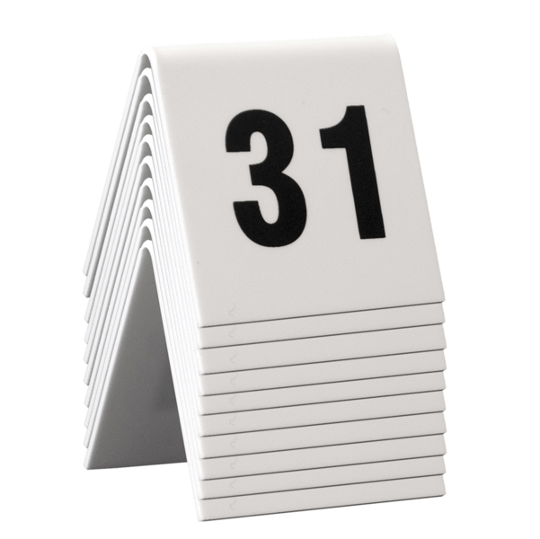 MD_74555 Numeri per tavoli - set da 31 a 40 - Securit - immagine 1