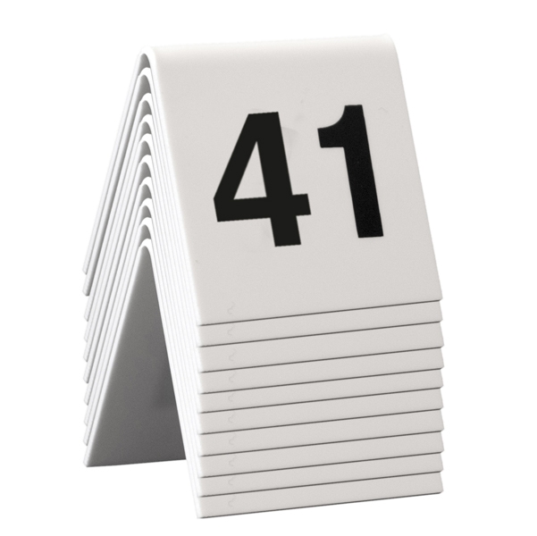 MD_74556 Numeri per tavoli - set da 41 a 50 - Securit - immagine 1