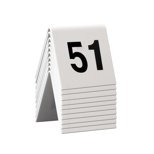 MD_74557 Numeri per tavoli - set da 51 a 60 - Securit - immagine 1