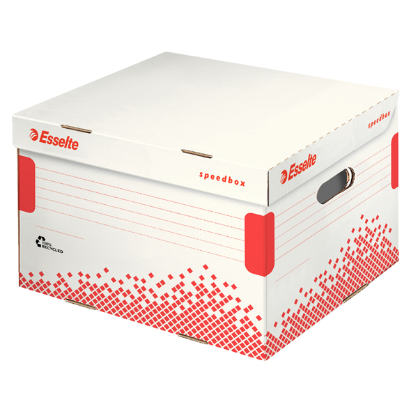 MD_74730 Scatola container Speedbox - Medium - 32,5 x 36,7cm - dorso 26,3 cm - Esselte - immagine 1